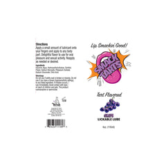 Smack Tarts Lickable Sour Grape Lube - 4 oz Edible Flavored Lubricant