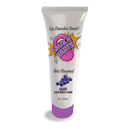 Smack Tarts Lickable Sour Grape Lube - 4 oz Edible Flavored Lubricant