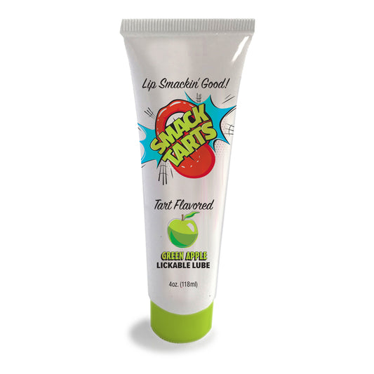 Smack Tarts Lickable Sour Green Apple Edible Lubricant 4 oz