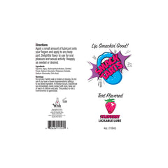 Smack Tarts Lickable Sour Strawberry Lubricant - 4 oz