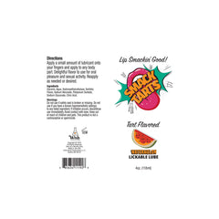 Smack Tarts Lickable Sour Watermelon Flavored Lubricant - 4 oz