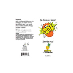 Smack Tarts Lickable Sour Pineapple Edible Lube 4 oz