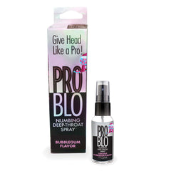 Problo Deep Throat Spray – Bubblegum Flavor, Oral Throat Desensitizing Spray
