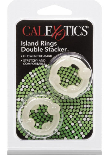 Island Rings Double Stacker Cock Rings (2 piece set)