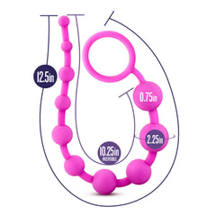 Luxe Pink Silicone Beads – 10-Count Bead Set