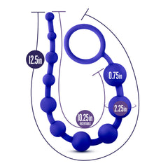 Indigo Silicone Beads - 10-Piece Luxe Bead Set