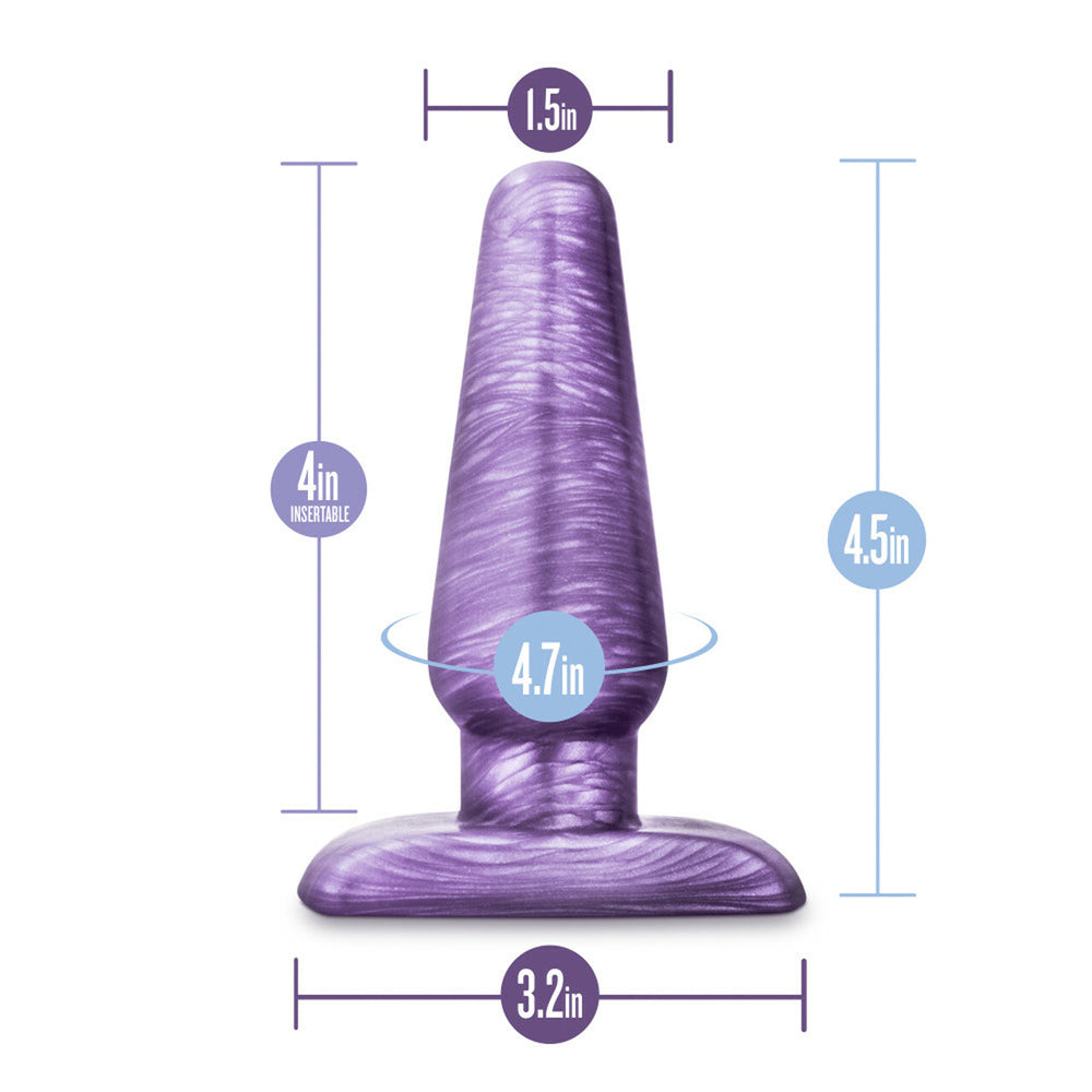 B Yours Medium Cosmic Plug Purple Swirl Anal Plug