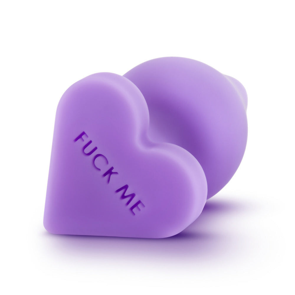 Play With Me Naughtier Candy Heart Purple – Silicone Vibrator