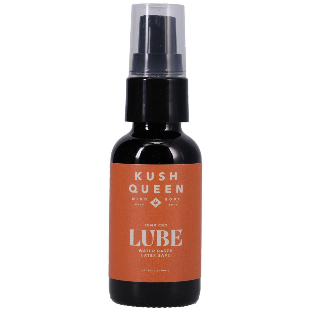 Kush Queen Water-Based Lube 30mg Cbd 1 oz.