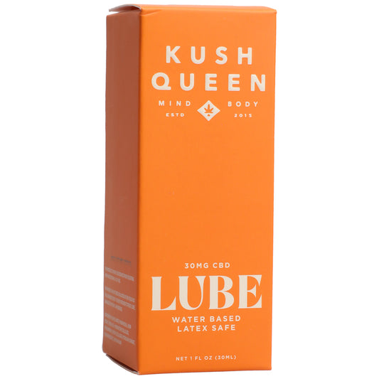 Kush Queen Water-Based Lube 30mg Cbd 1 oz.