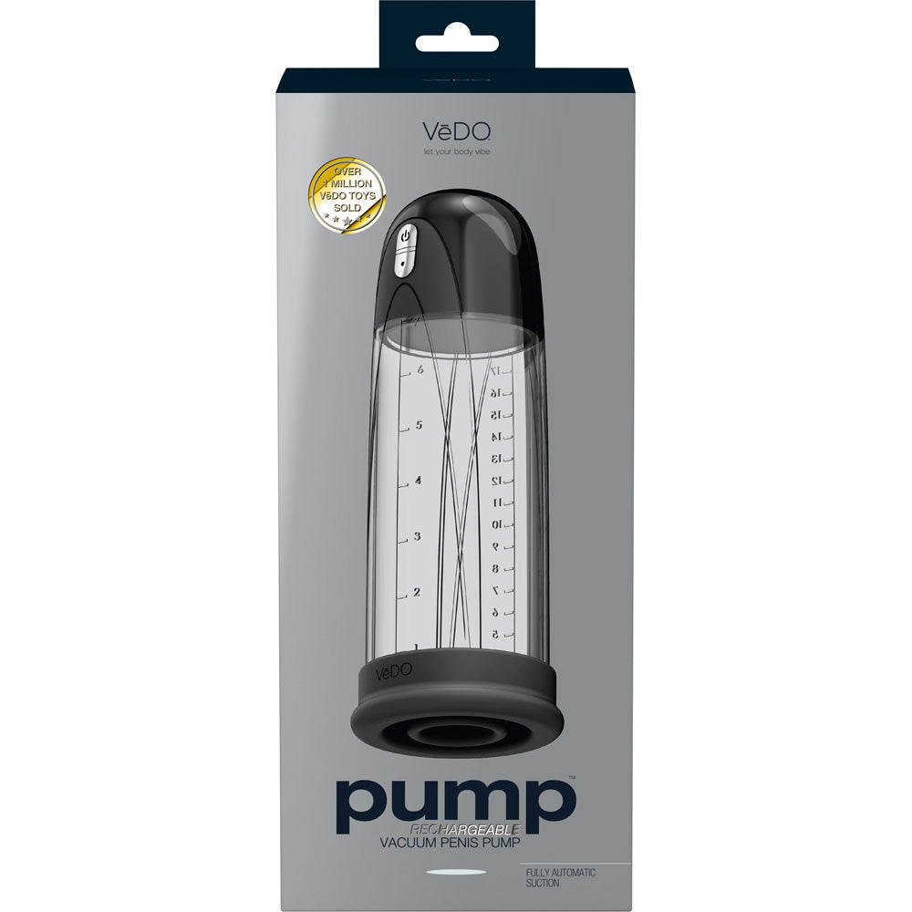Rechargeable Vacuum Penis Pump – Black, Compact & Powerful Male Enhancement Sex Toy