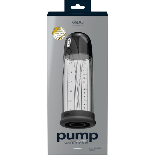 Rechargeable Vacuum Penis Pump – Black, Compact & Powerful Male Enhancement Sex Toy