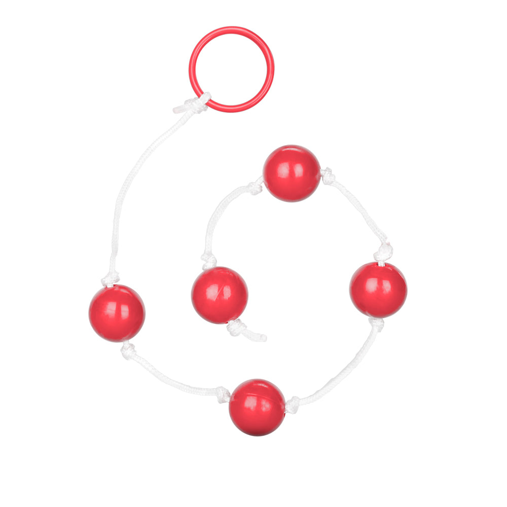Medium Red Anal Beads – Beaded Anal Toy for Pleasure