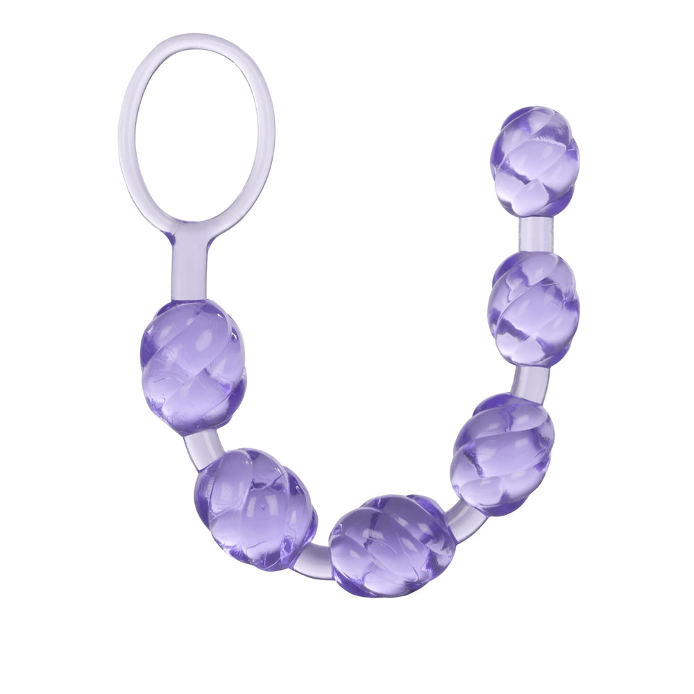 Purple Swirl Pleasure Beads – Anal Beads for Adults, Beaded Sex Toy