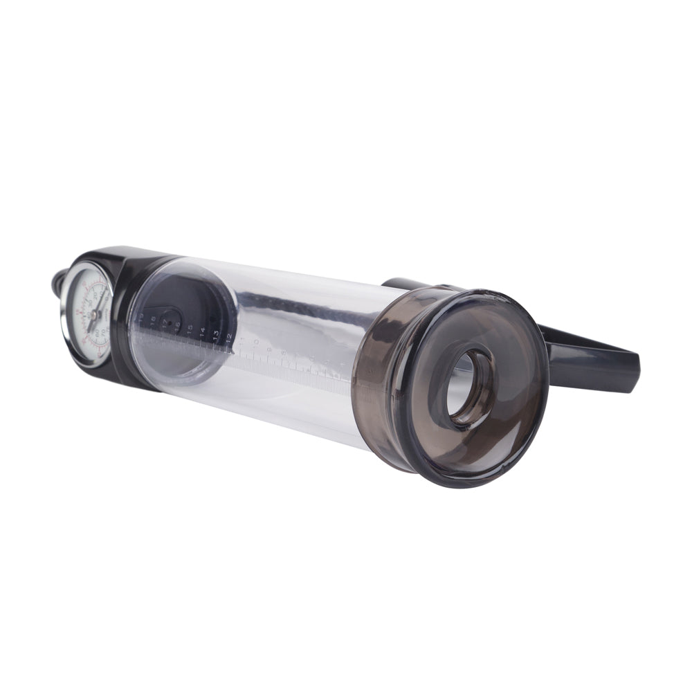Optimum Series Master Gauge Penis Pump – Clear Cylinder Vacuum Pump