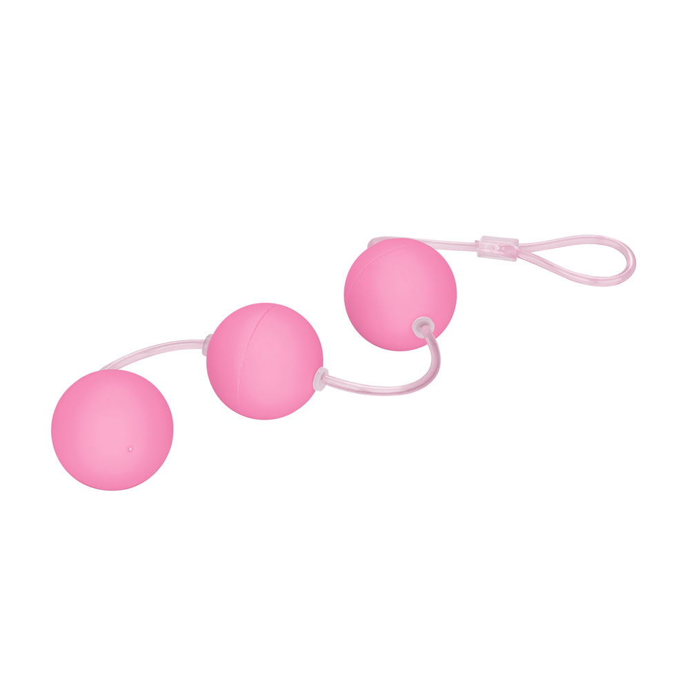 Pink Triple Love Balls – First Time Beginner Kegel Ben Wa Balls Set