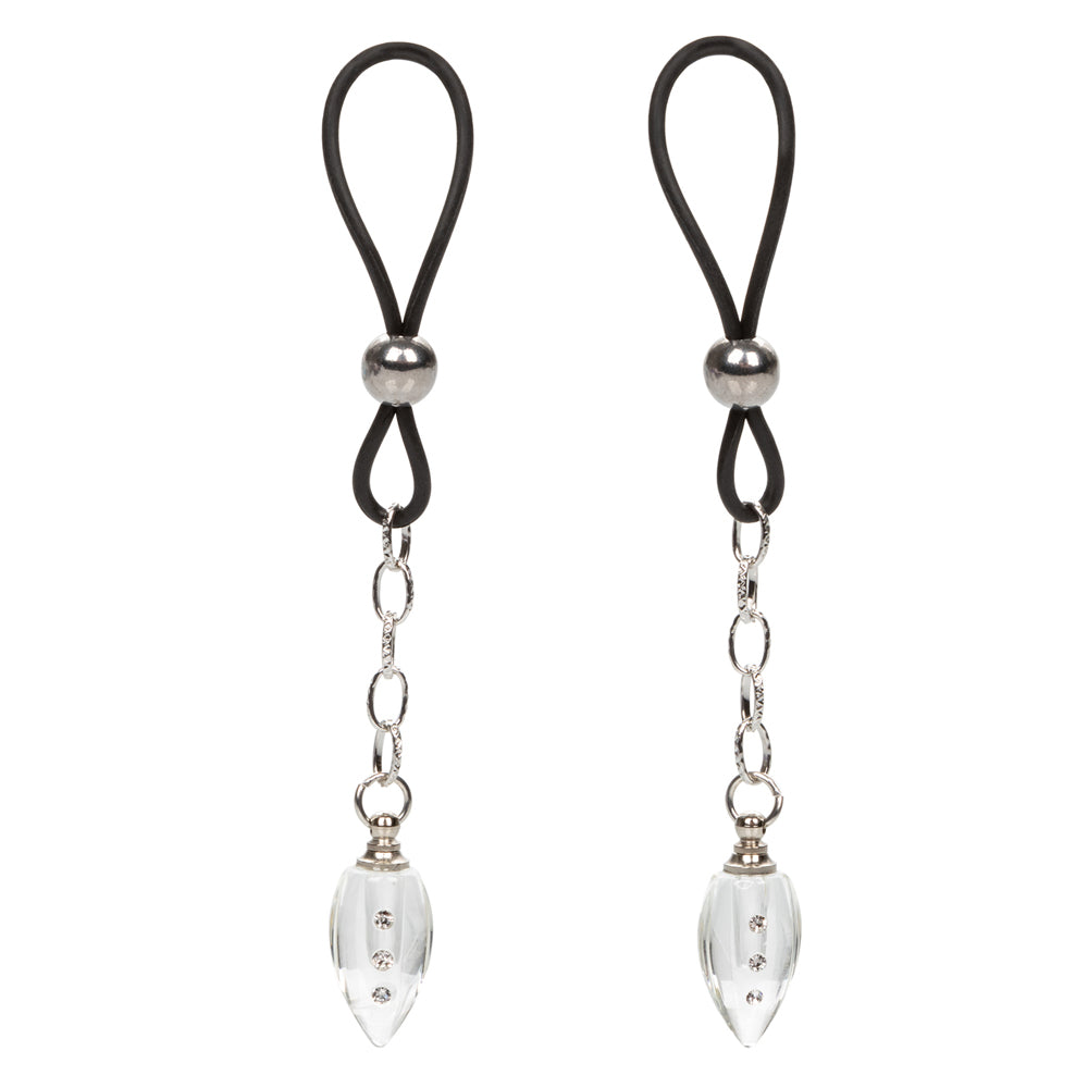 Nipple Play Non-Piercing Nipple Jewelry Crystal Teardrop Clip-On