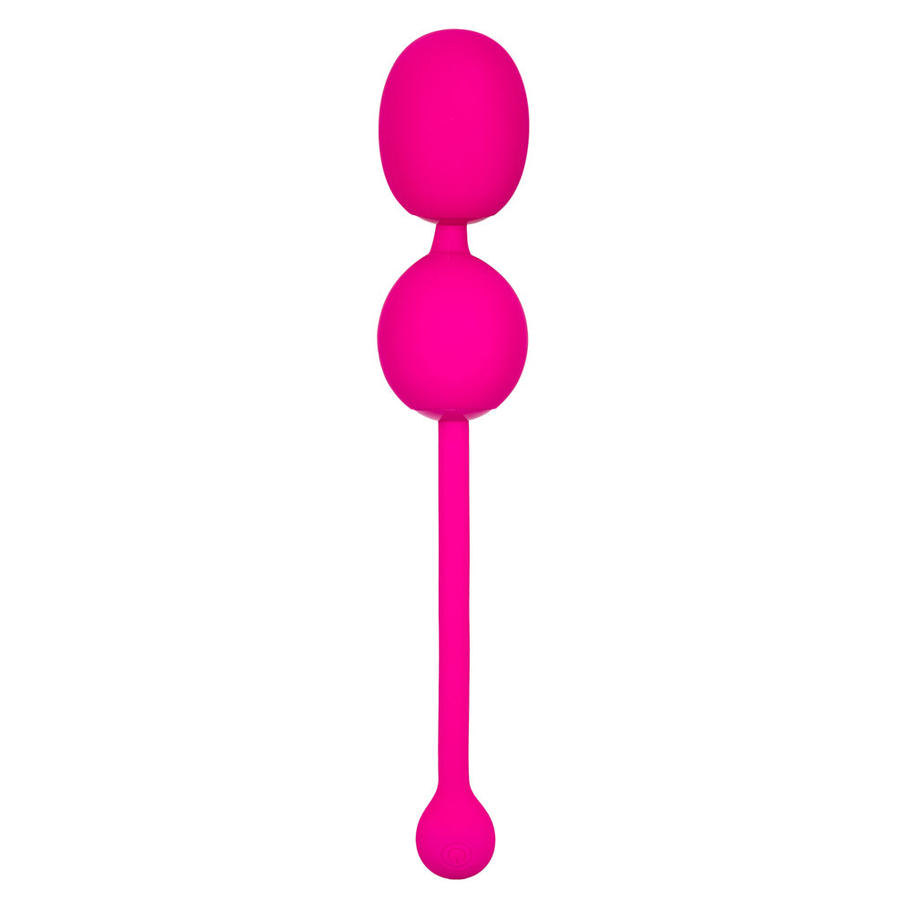 Rechargeable Dual Kegel Exerciser - Pink Pelvic Floor Trainer, USB Charging