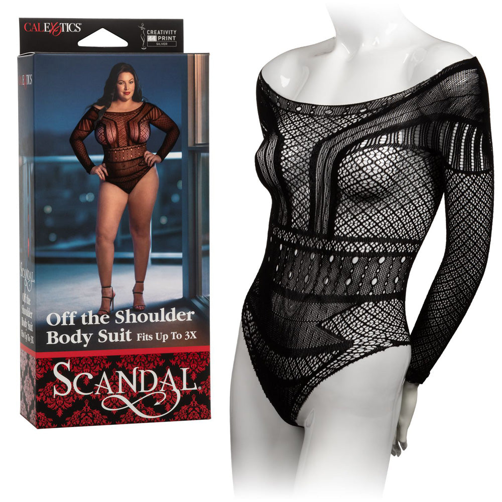 Scandal Plus-Size Off-Shoulder Bodysuit for Women