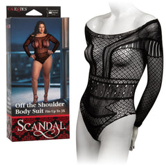 Scandal Plus-Size Off-Shoulder Bodysuit for Women