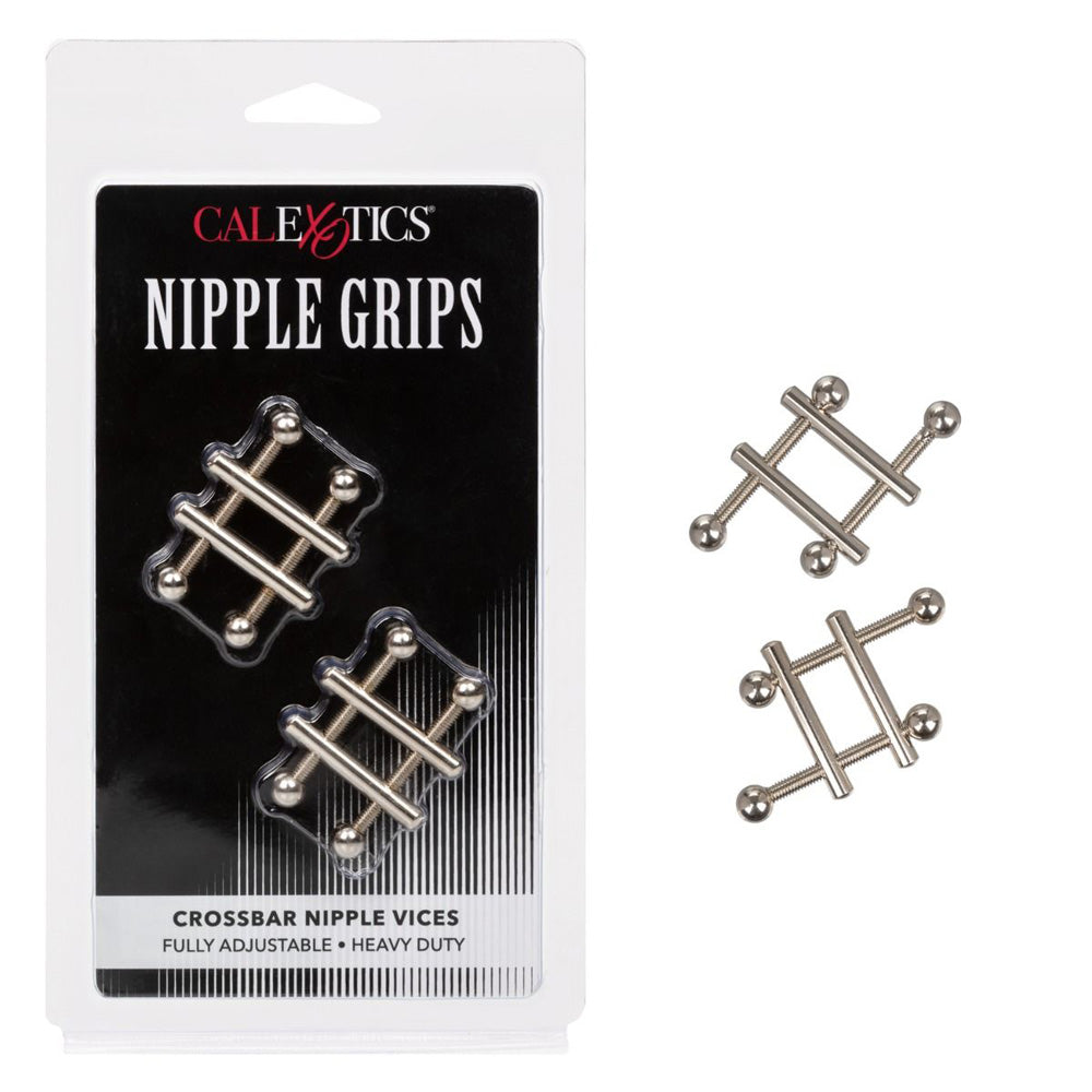Crossbar Nipple Grips – Adjustable BDSM Nipple Clamps (Nipple Vices)