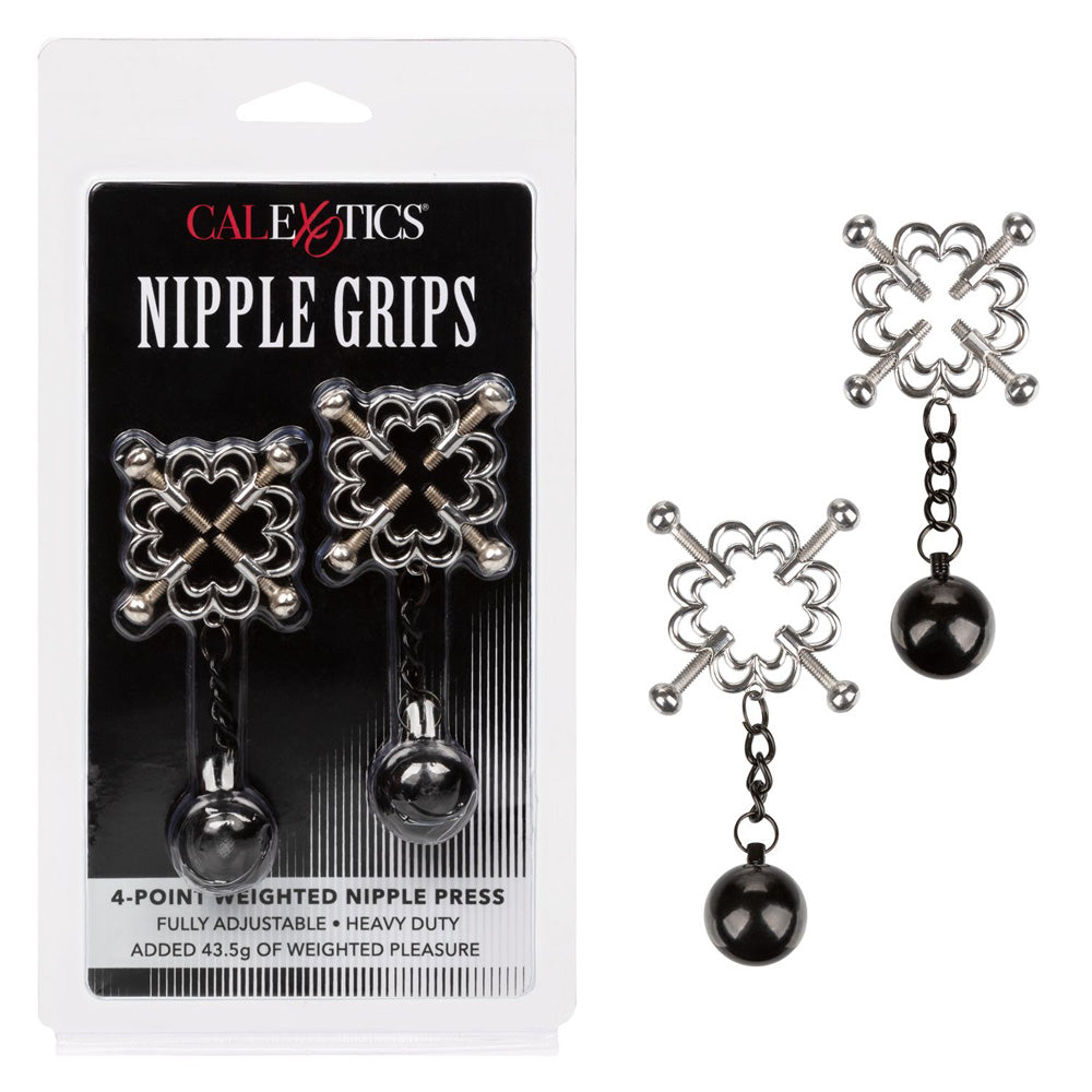 4-Point Weighted Nipple Grips – Nipple Press for Sensual Stimulation