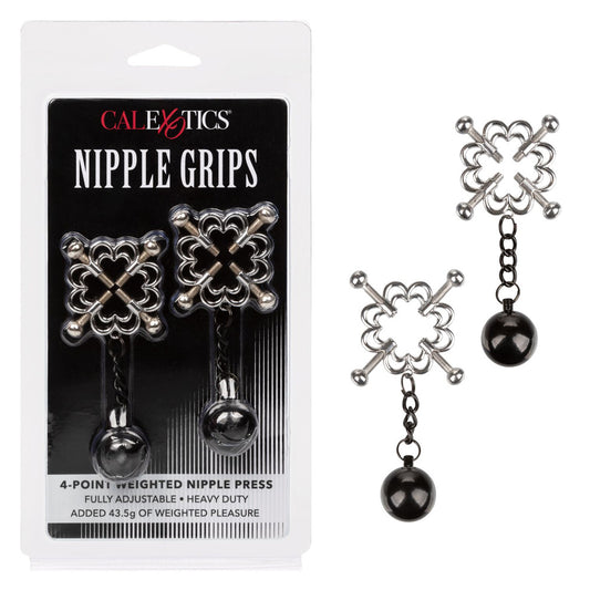 4-Point Weighted Nipple Grips – Nipple Press for Sensual Stimulation