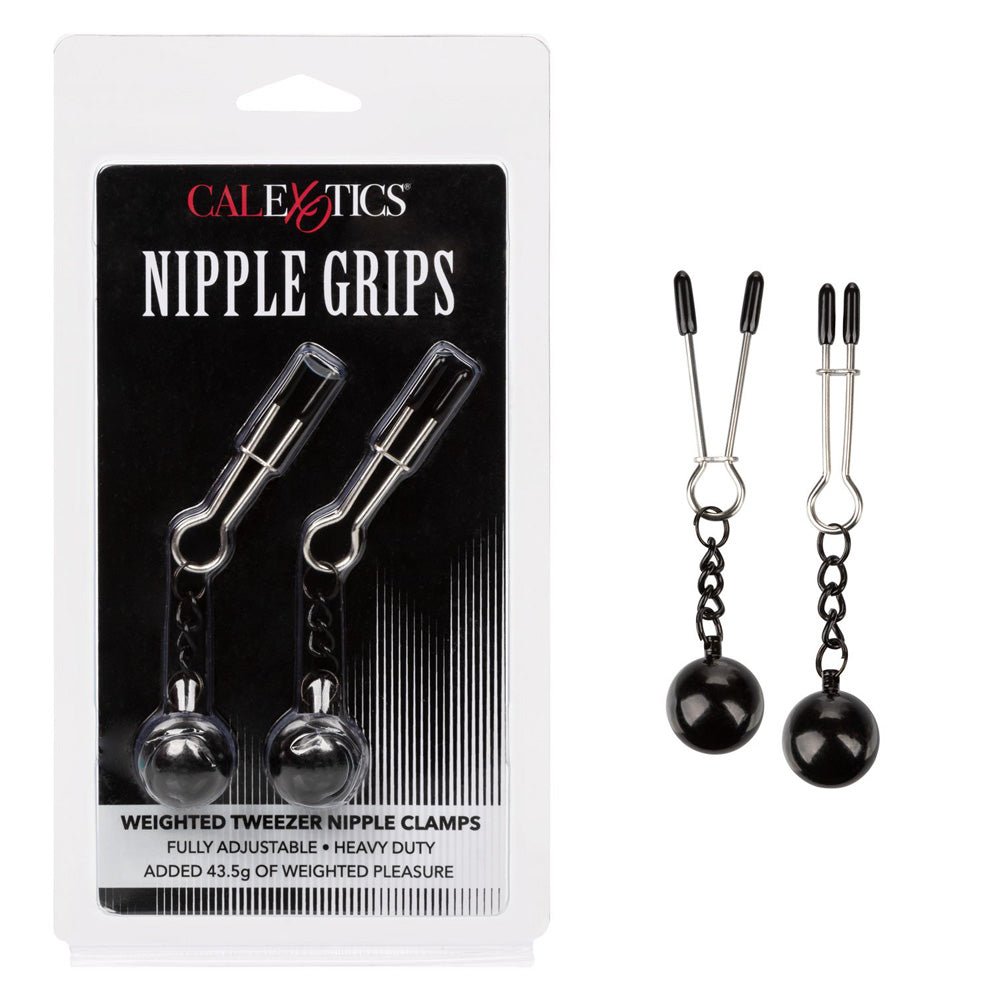 Weighted Nipple Clamps with Tweezer Grip – Nipple Grips for Precise BDSM Clamping