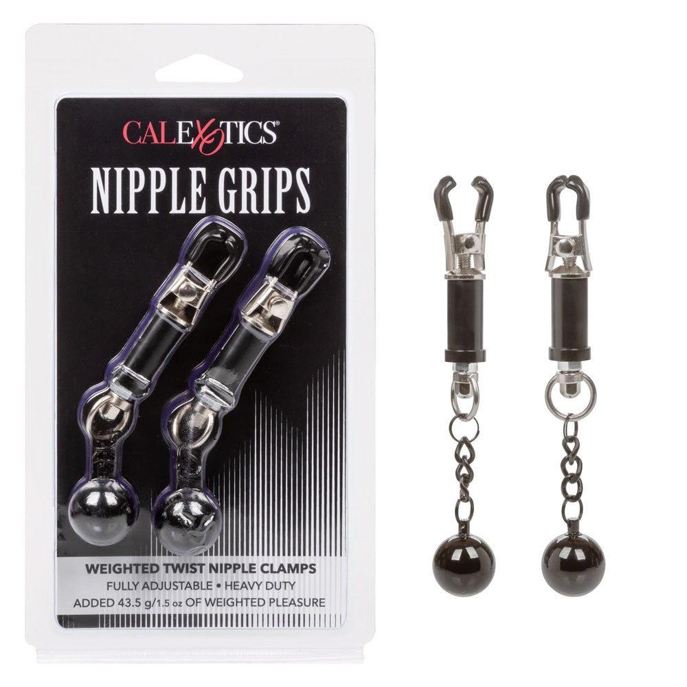 Weighted Twist Nipple Clamps – Nipple Grips for Sensual Play