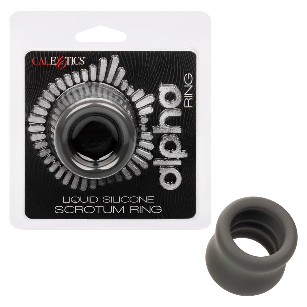 Alpha Liquid Silicone Scrotum Ring β Body-Safe, Hypoallergenic Silicone Ball Ring for Men