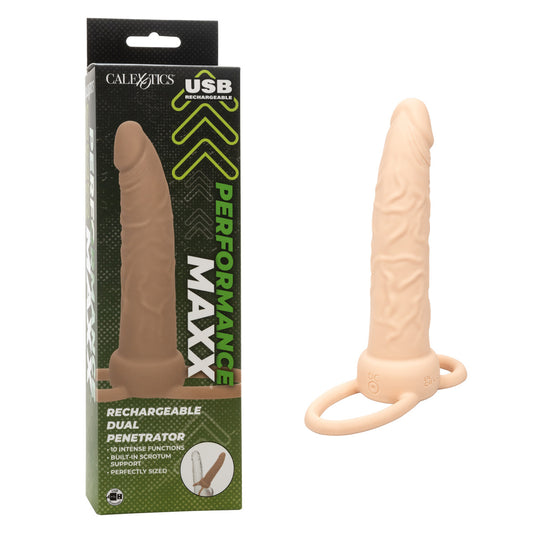 Performance Maxx Rechargeable Dual Penetrator – Ivory – Dual-Ended Adult Toy