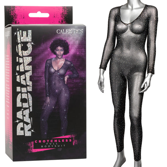 Radiance Crotchless Full-Body Bodysuit - Open-Crotch Lingerie for Women