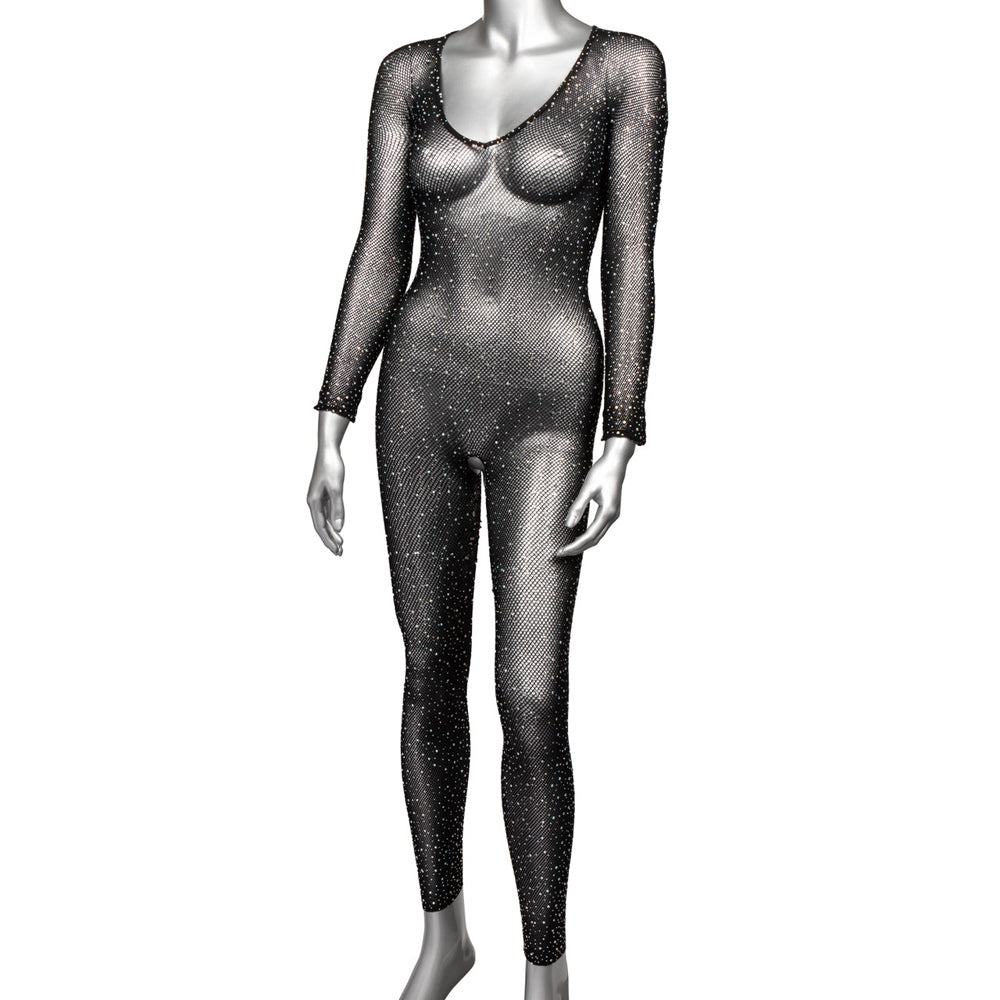 Radiance Plus-Size Crotchless Full-Body Bodysuit Lingerie