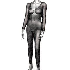 Radiance Plus-Size Crotchless Full-Body Bodysuit Lingerie