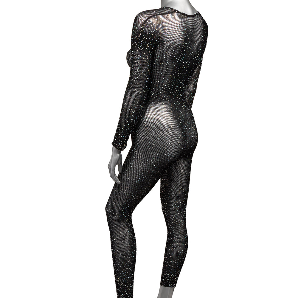Radiance Plus-Size Crotchless Full-Body Bodysuit Lingerie