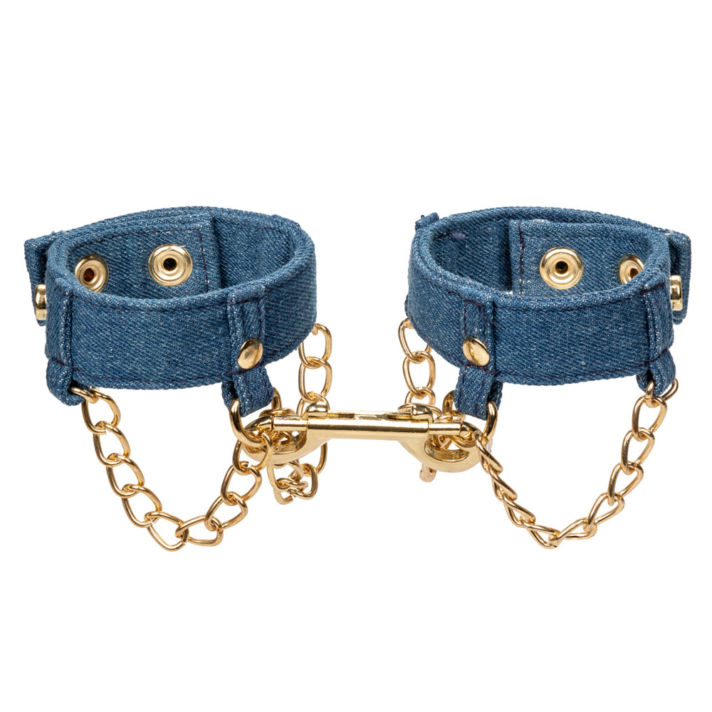Ride 'Em Premium Denim Collection Wrist Cuffs