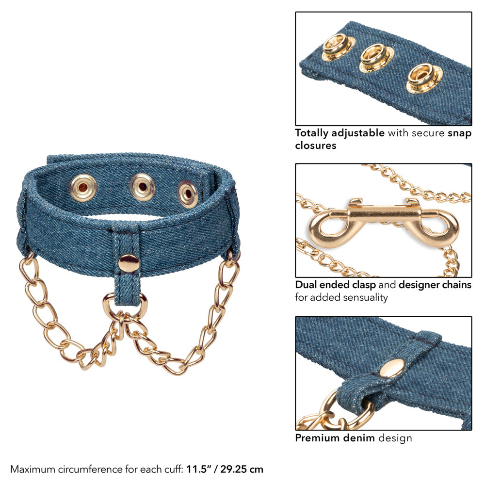 Ride 'Em Premium Denim Collection Ankle Cuffs