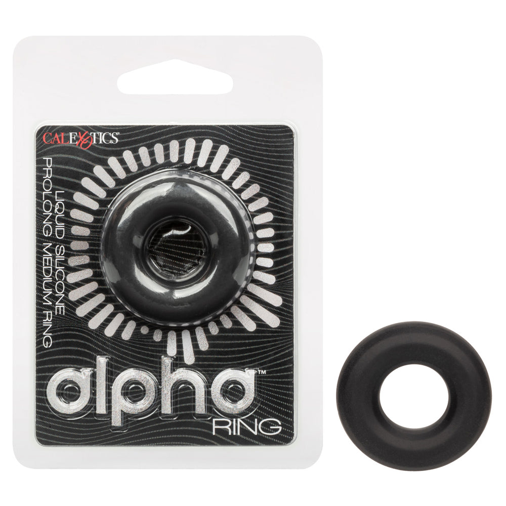 Alpha Liquid Silicone Prolong Medium Ring - Silicone Cock Ring for Stamina