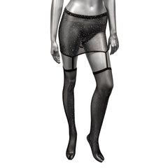 Radiance Plus-Size One-Piece Garter Skirt with Thigh-Highs