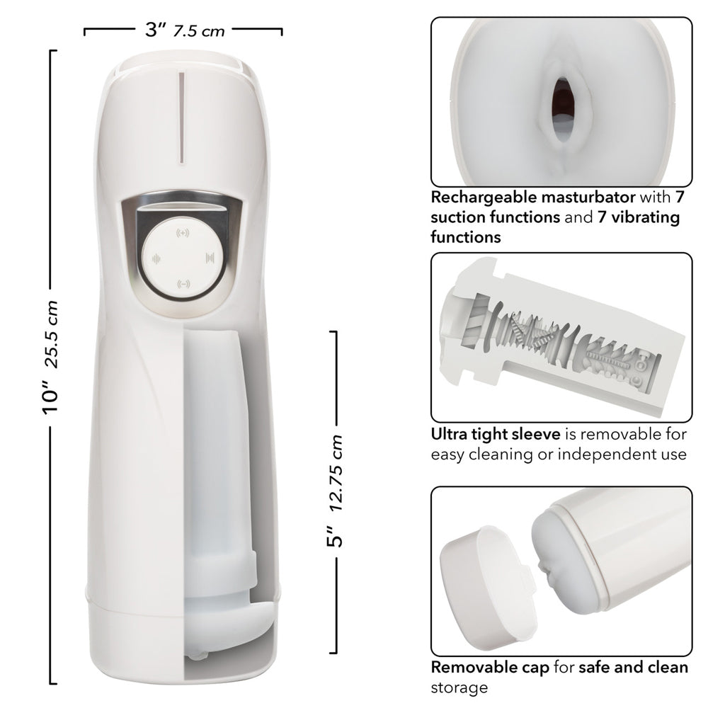 Optimum Power Lifelike Pulsar Stroker – Realistic Male Masturbator Sex Toy with Powerful Stimulation