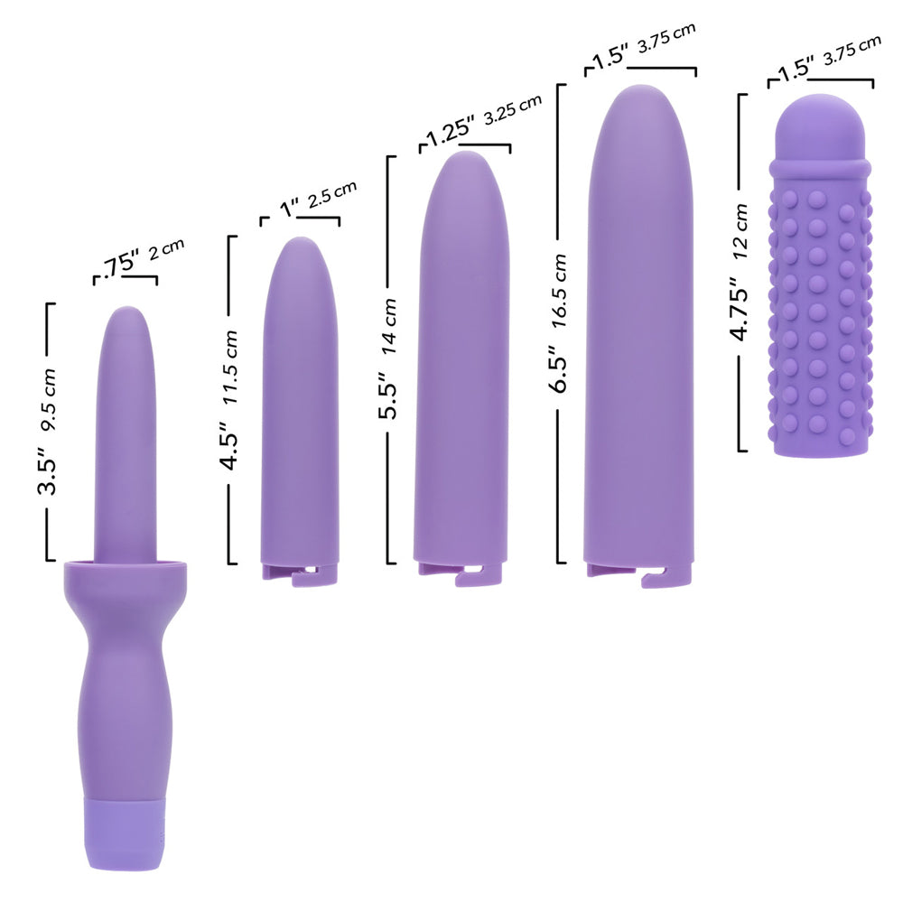 Dr. Laura Berman Rechargeable Dilators - 4-Piece Set with Locking Sizes and Sleeve