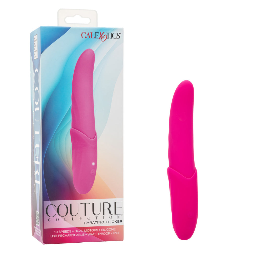 Couture Collection Gyrating Flicker – Rechargeable Vibrator with Rotating and Pulsating Functions