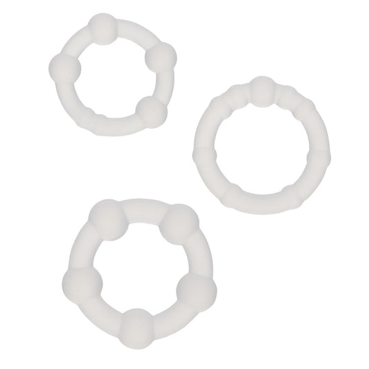 Alpha Liquid Silicone Beaded Rings – Stretchy Ring Set for Enhanced Stimulation and Comfort
