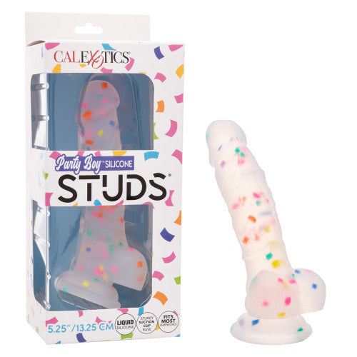 Party Boy Silicone Studs 5.25" – Textured Dildo for Enhanced Pleasure