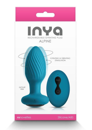 Inya Alpine Rechargeable Silicone Anal Plug with Remote - Powerful & Remote-Controlled Pleasure