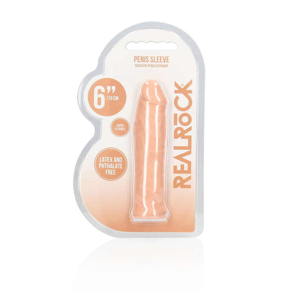 Realrock Penis Sleeve 6" Flesh