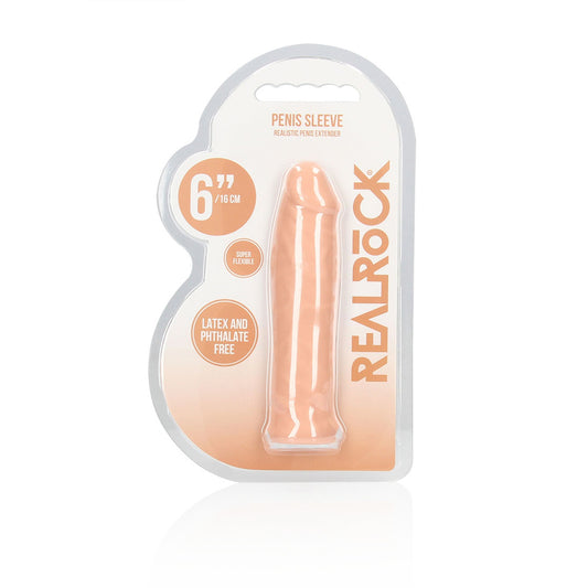 Realrock Penis Sleeve 6" Flesh