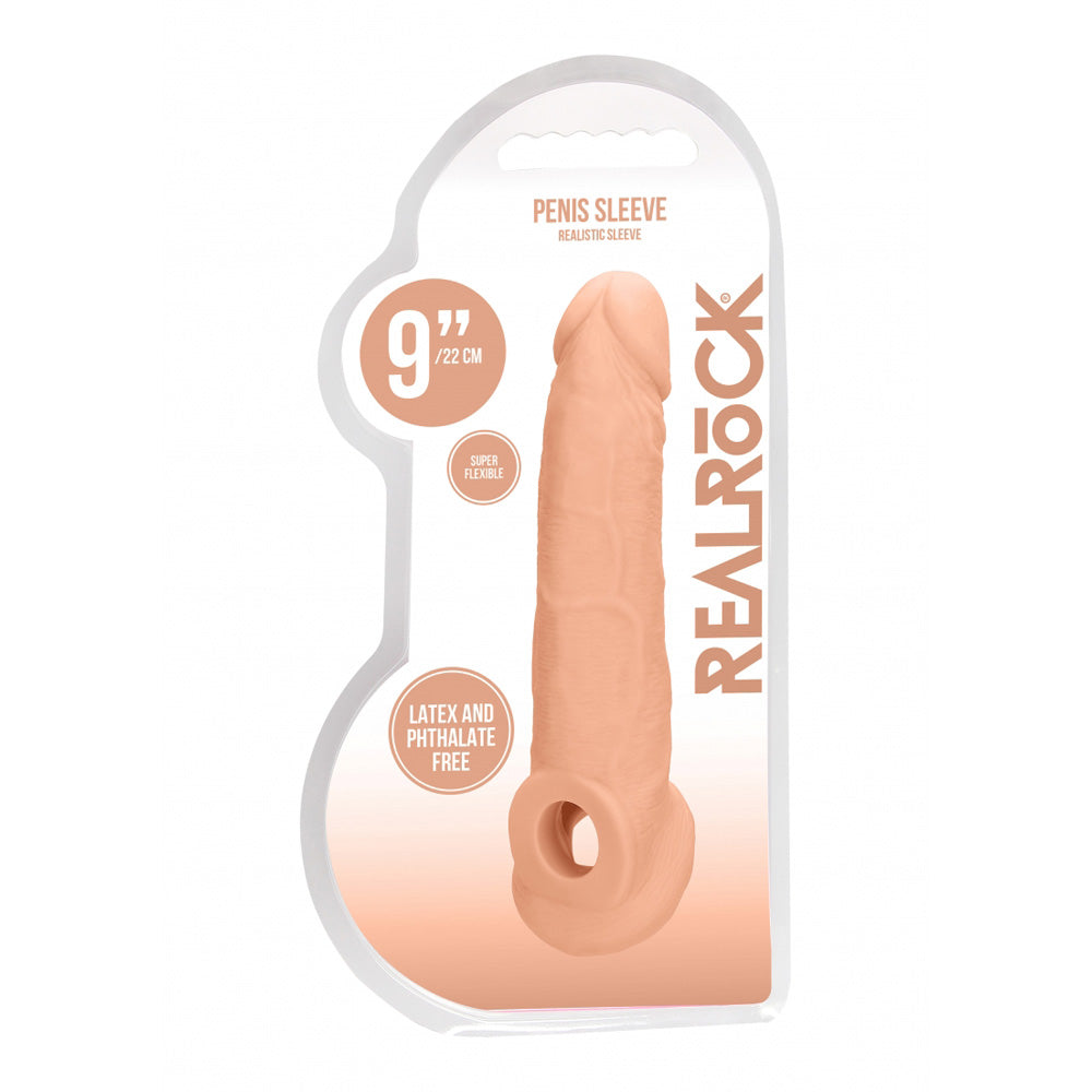 Realrock Penis Sleeve 9" Flesh