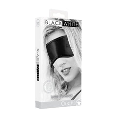 Ouch! Black & White Satin Eye-Mask