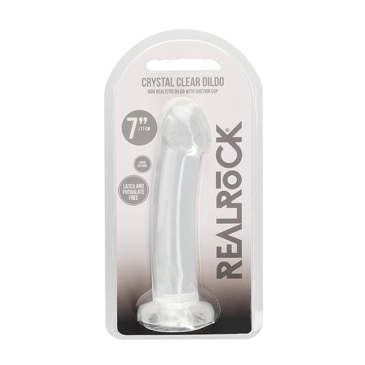 Non Realistic Dildo With Suction Cup 6.7" Transparent